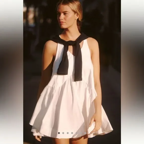 Anthropologie Daily Practice Spring Fling Racerback Mini Dress - Picture 1 of 4